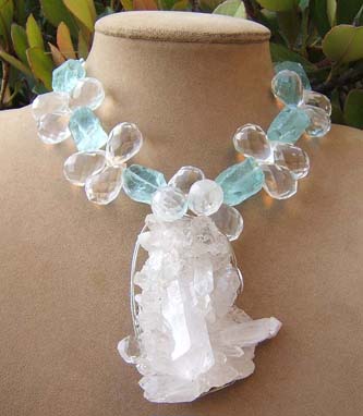 Aqua Ice Necklace